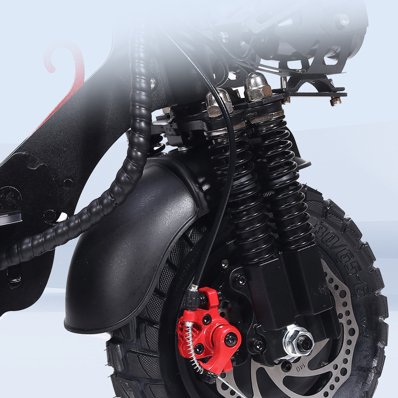Dual-Drive Electric Scooter for Commuting, Lithium Battery Foldable Off-Road 11inch Scooter, Electric Folding Scooter for Driving
