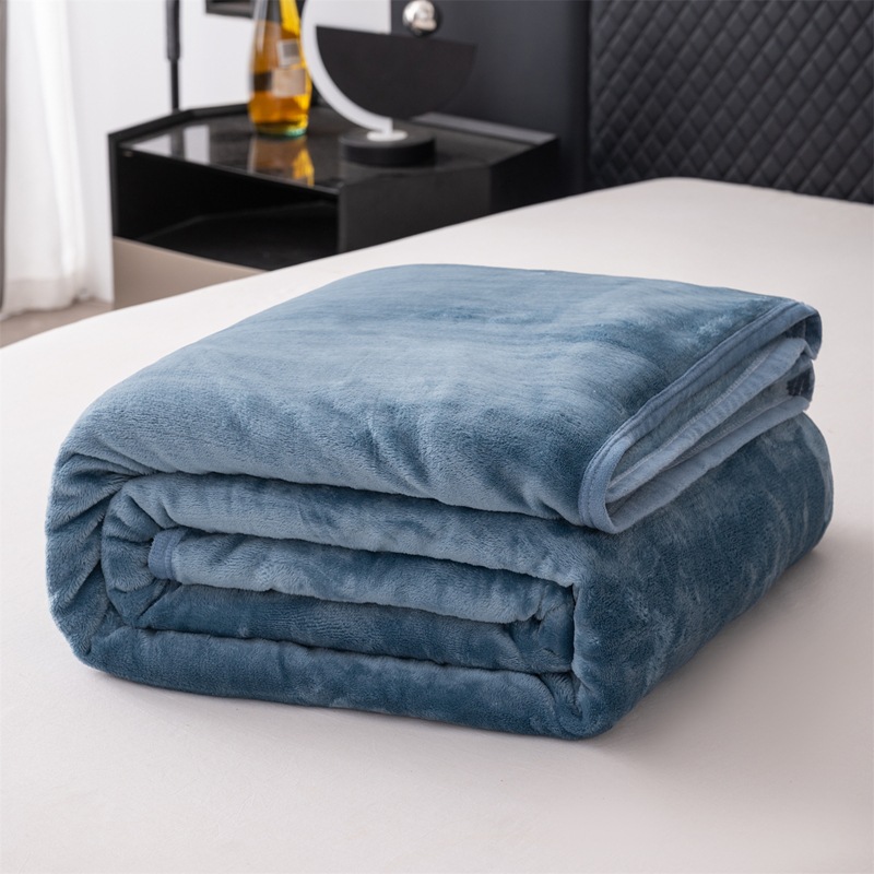 Nórdico flange mantas de peluche doble cara gruesa animación cuatro estaciones mantas de sofá general mantas de siesta mantas de piel