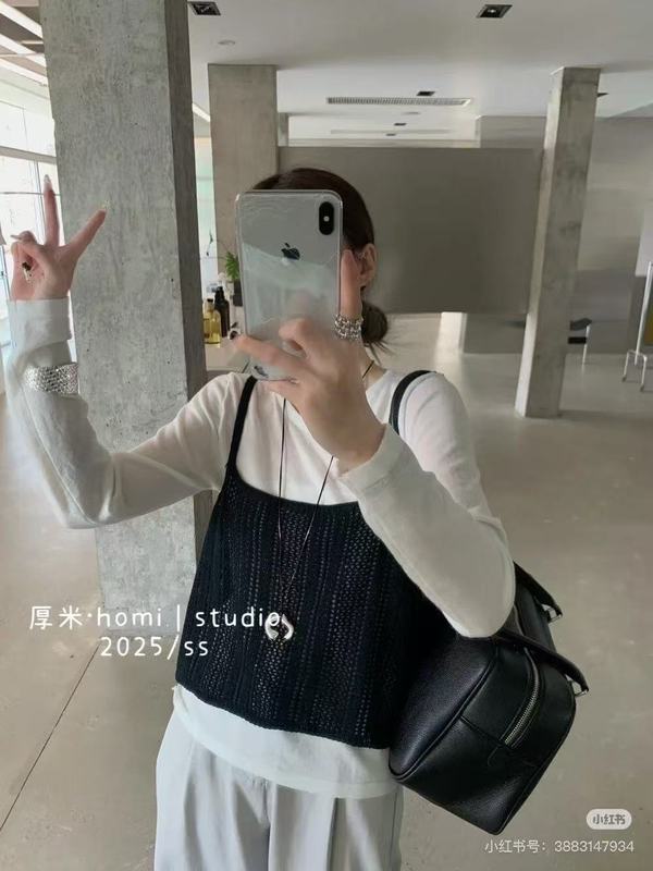 日韩系复古软糯混羊绒针织衫女秋百搭叠穿吊带背心打底两件套上衣|undefined