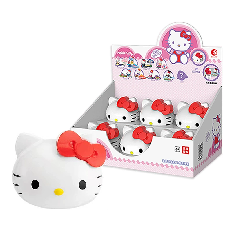 Фигура из закрытой коробки (Hello Kitty) сюрприз мини-сцены куклы, набор из 6 коллекционных игрушек