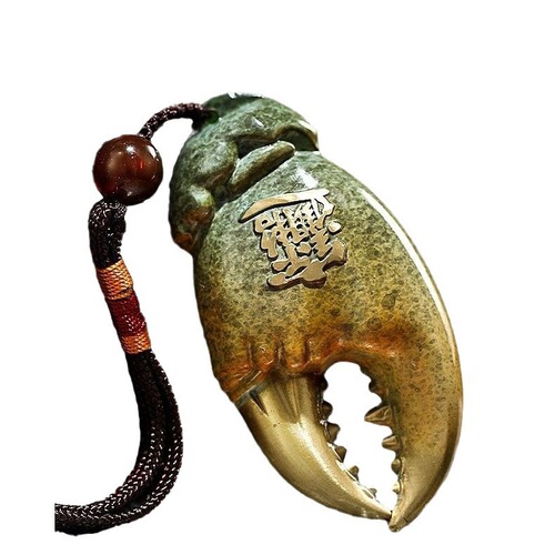 Brass Money in Hands Copper Crab Claws Pliers in Hands Handicrafts Ornaments Handle Pieces Lucky Pendant Toy Pieces Wholesale