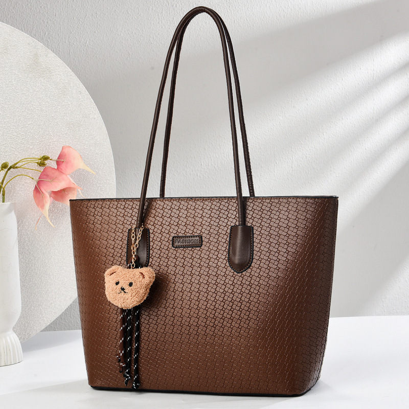 Tote Bag Bear Pendant Handbag Armpit Bag Export Taizhou Women's Bag Shoulder Crossbody Bag Totebags