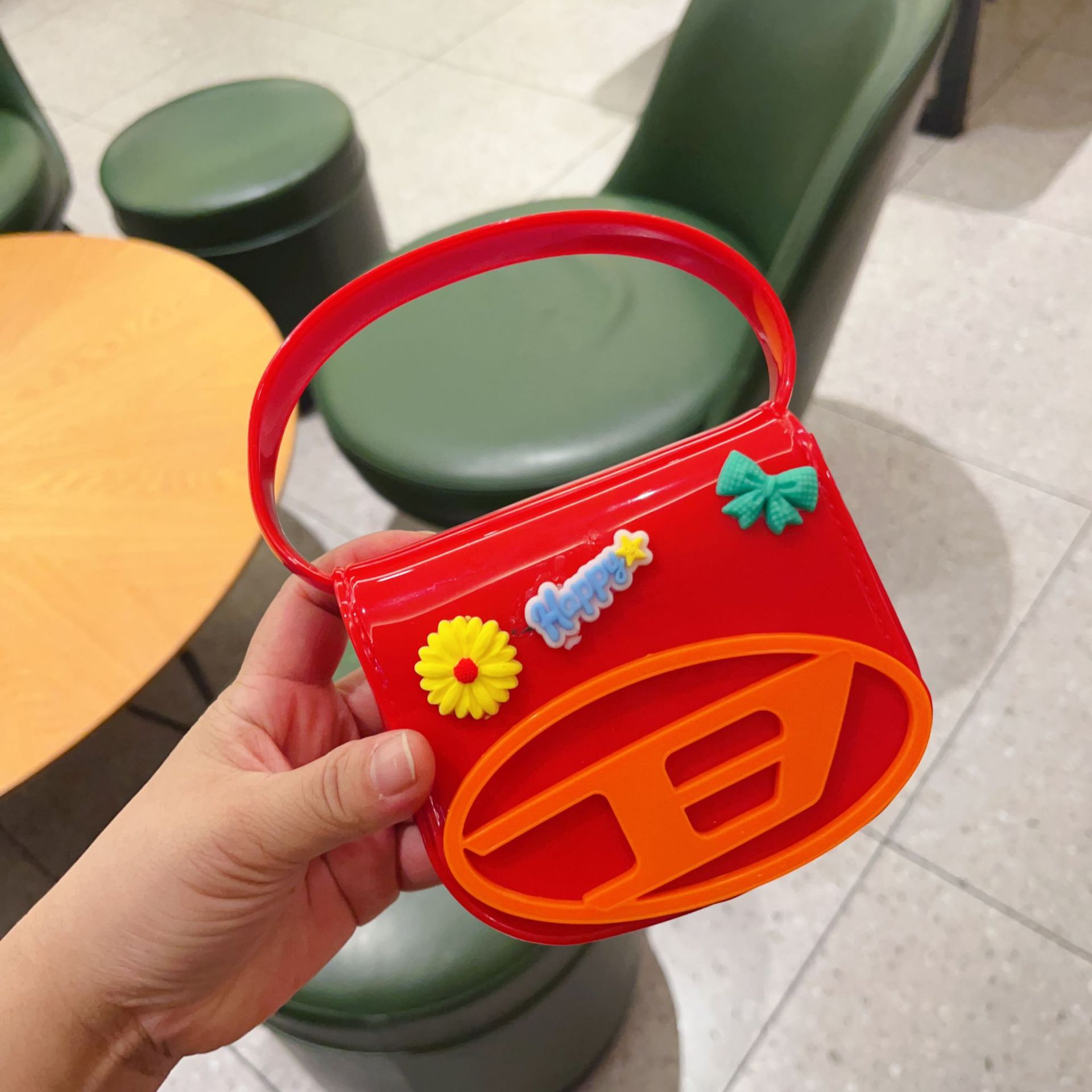 2025 Fashion New Style flower jelly Bag Mini Personalized PVC fashion single-shoulder crossbody women's bag DIY Makeup bag undefined