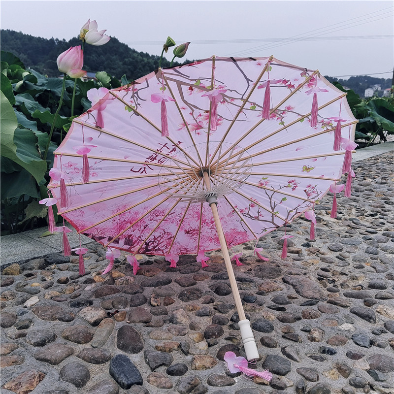 실리 복숭아 꽃잎 우산