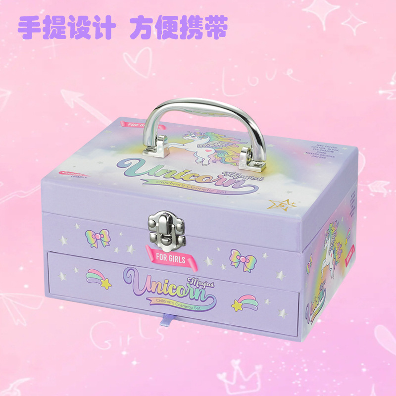 跨境儿童彩妆化妆盒公主化妆品玩具盒装女孩表演彩妆盒礼品亚马逊|undefined
