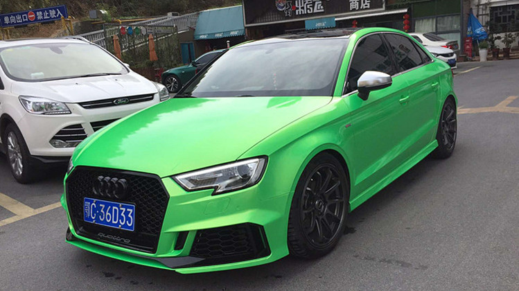 17-23 Audi A3 Modified S3/Rs3 Front Bumper Large Surround S3 Modified Rs3 Front Bumper Large Surround Rear Lip Wholesale