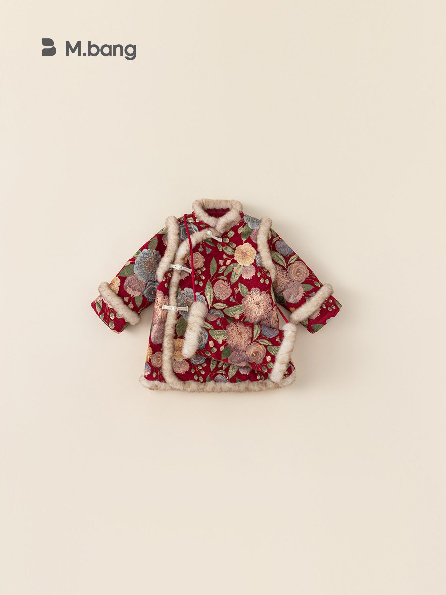 Ropa infantil Youbao, vestido con botones de estilo chino para niñas, traje de Año Nuevo para niños, vestido cheongsam de Año Nuevo para bebés, estilo chino