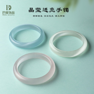 Manufacturer Wholesale Live Supply High Ice White Moonlight Cat's Eye Stone Women's Bracelet Fresh and Sweet Hand Jewelry Best Friend Gift