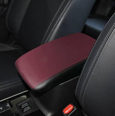 Armrest Box Cover, Central Armrest | Sürətlər qutusu və əl tormozu başlıqları - 19-21-outlander-wine-red-spell-black