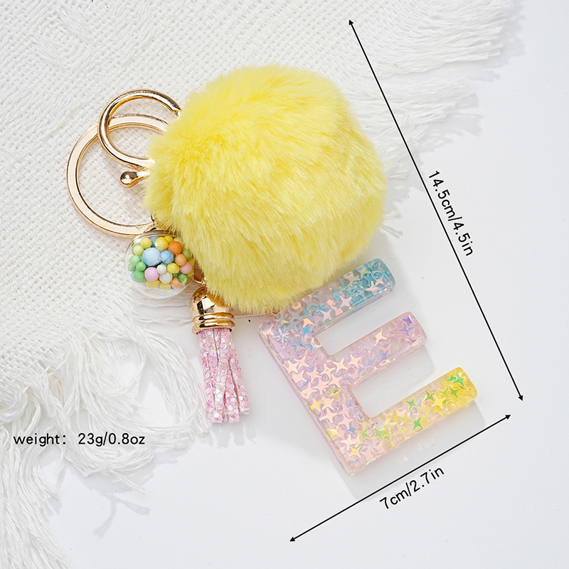 1 Piece Quantity Daily Occasion Cute Letter Resin Women's Keychain