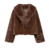 Трансграничные европейские и американские AliExpress женские толстые пальто из овечьей шерсти из искусственного меха утолщенные модные короткие зимние пальто