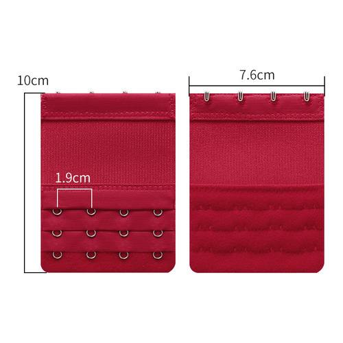 Ozina stainless steel 3 rows and 4 buckles elastic band extension back buckle bra elastic extension buckle three rows and four buckles extension buckle
