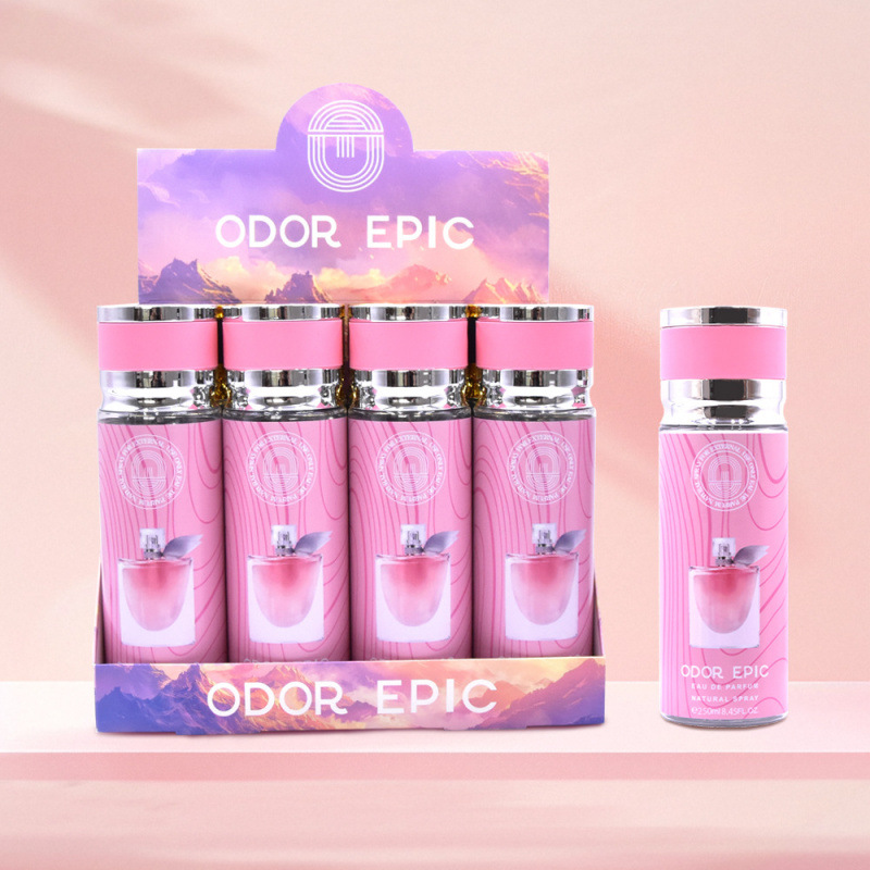 Popular Foreign Trade Body Spray Perfume 250ml, Cross-Border Middle Eastern Arabian Perfume Wholesale in Stock Perfume