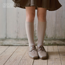 儿童袜子秋季新款宝宝纯色无骨棉袜春秋女童韩版潮袜亲子袜批发