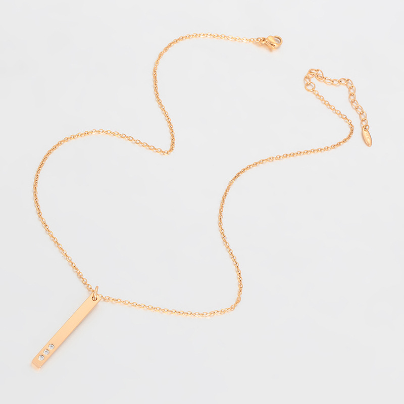 Xuping simple estilo retro suéter de geometría cuadrada cadena de aleación de cobre chapado 18k Europa y América joyas transfronterizas al por mayor mujeres