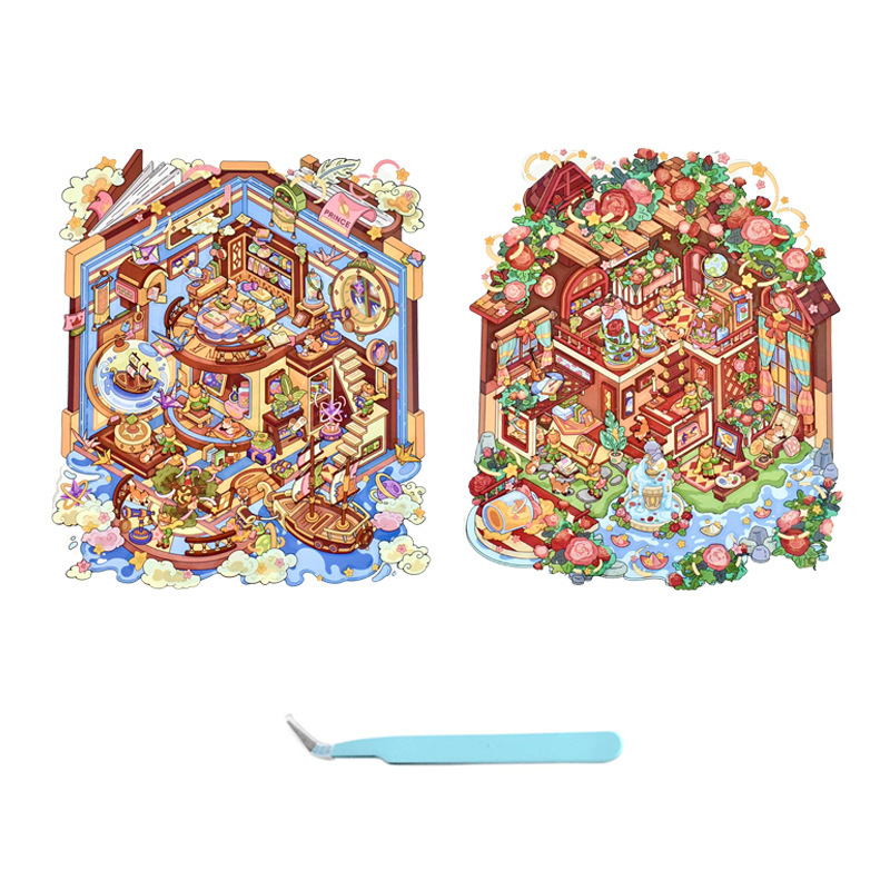 ビッグバージョン 12.0 星の王子さまシリーズ造園ステッカー立体ステッカー 2.5D かわいい DIY 解凍シーンステッカー|undefined