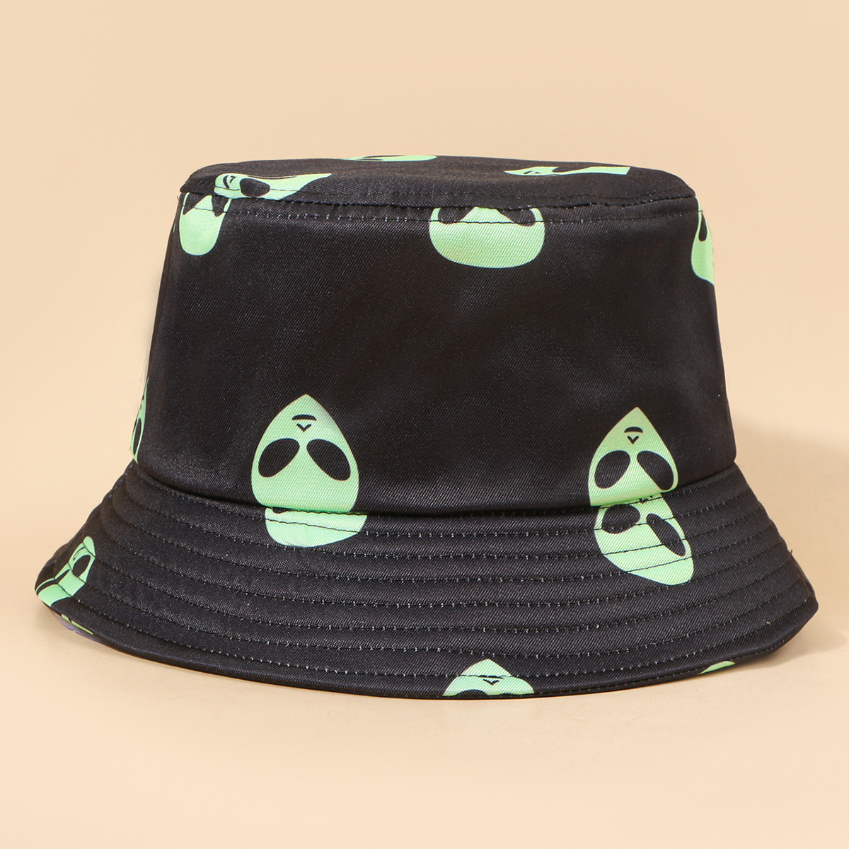 Unisex Fashion Grimace Printing Wide Eaves Bucket Hat display picture 2