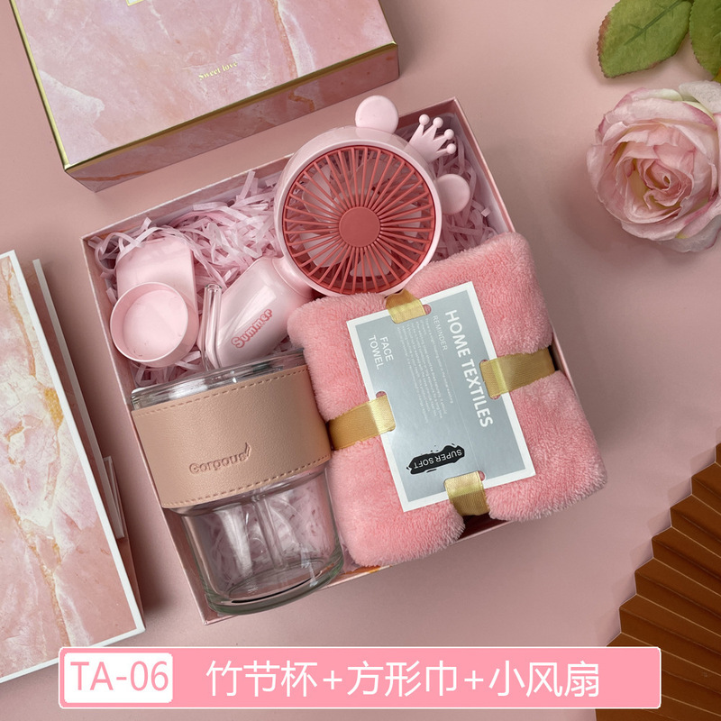 実用的な小さな記念品、オープニングギフト、女性従業員への会社ギフト、顧客カップ、クリエイティブなタオルギフトボックスセット|undefined