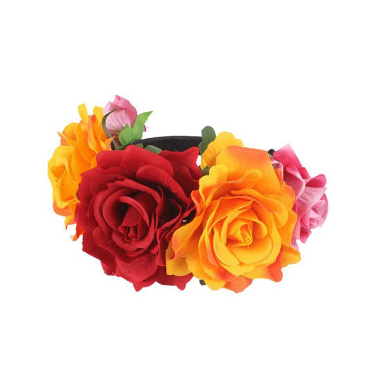 55g Weight Hair Band, Costume Props Event & Party Supplies Hair Band Hair Accessories Type 1 Piece Quantity Party Occasion Flower Pattern Women'S Gender Handmade Design Fashion Style Fashion Flower Cloth Party Hair Band Costume Props 1 Piece 2