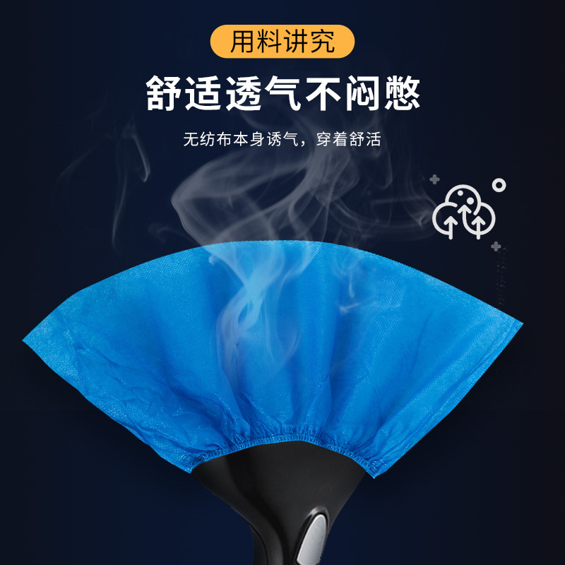 Cubierta de zapatos engrosada desechable, tela no tejida para el hogar resistente al desgaste, antideslizante para interiores para hombres y mujeres, a prueba de polvo y resistente al desgaste, funda para pies de talla grande