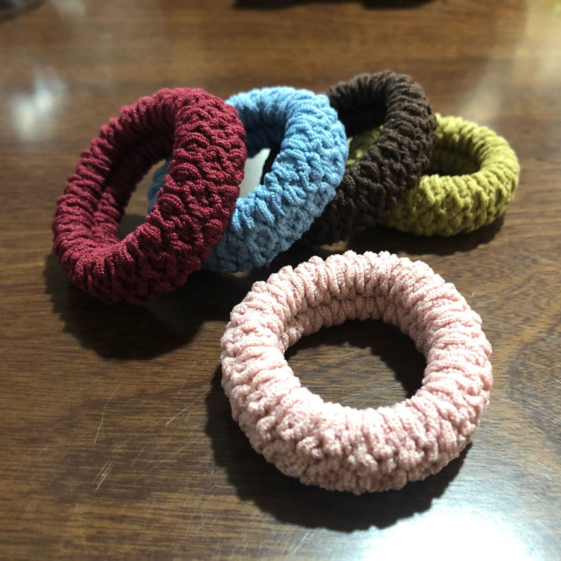 자카드 고무 밴드 헤어 밴드 헤어 액세서리 높은 탄성 넥타이 헤어 고무 밴드 인기있는 인기있는 마구간 슈퍼마켓 공급 선물 선물