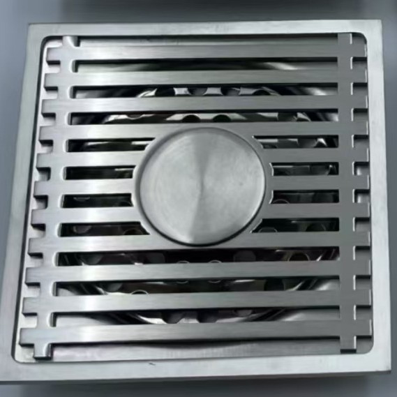 Pistola gris Desagüe de piso desodorante Acero inoxidable gran desplazamiento baño cuarto de baño ducha lavadora desodorante alcantarillado