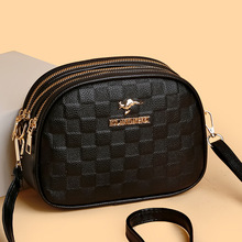 跨境流行小包包女包2025夏季新款潮休闲百搭多层大容量单肩斜挎包