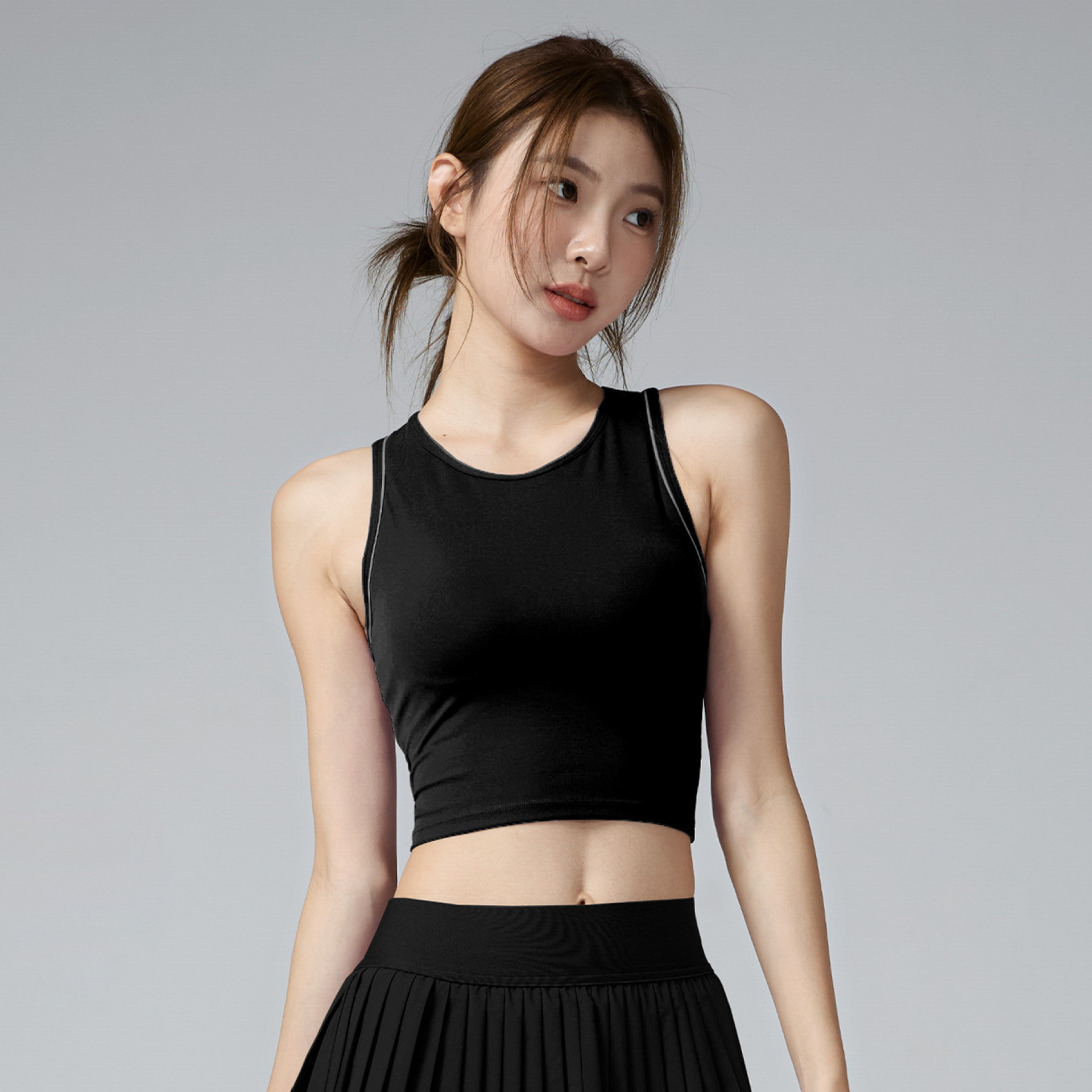 Black vest / S
