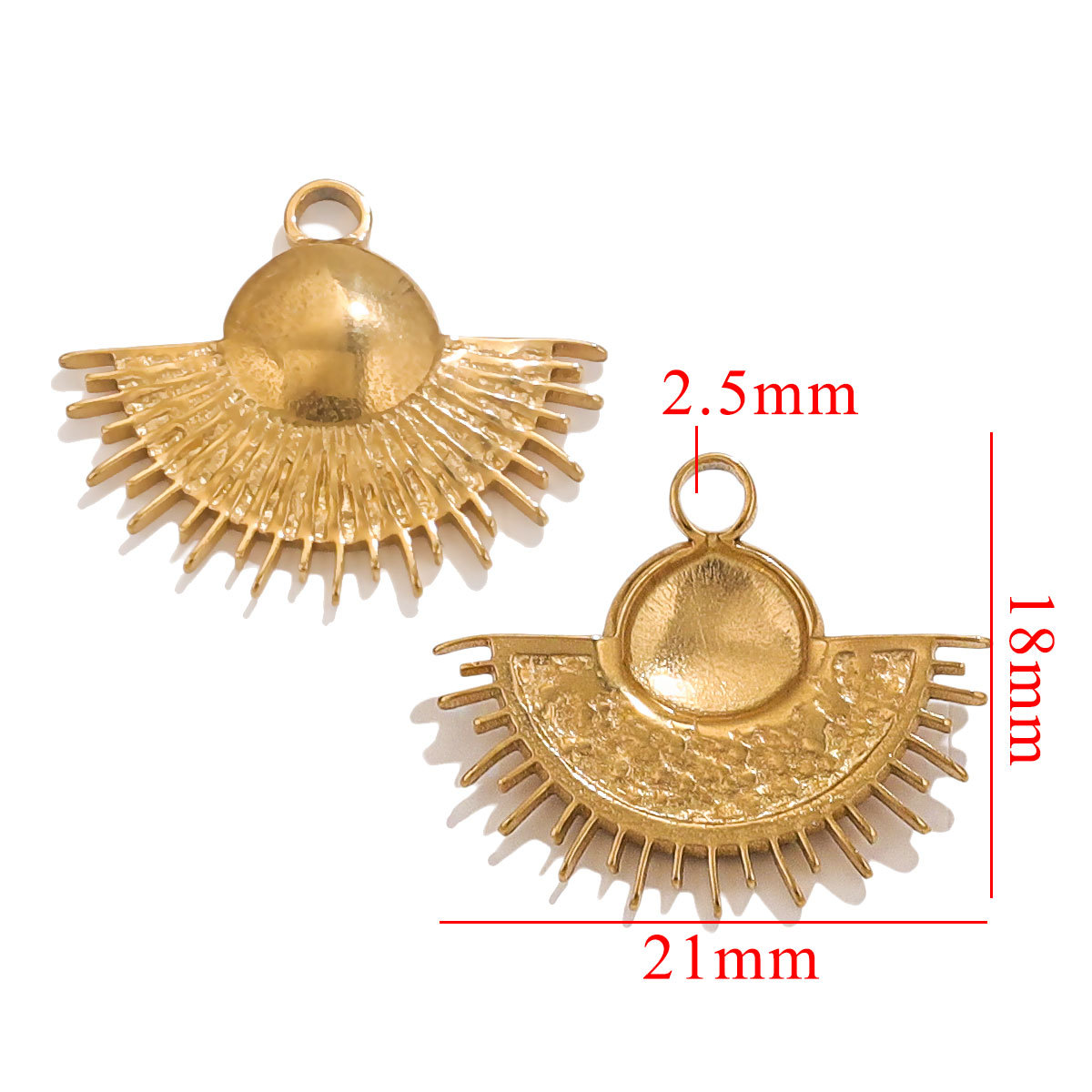 Joyas de acero inoxidable transfronterizas impermeables sol cruz amor collar pulsera colgante de titanio DIY