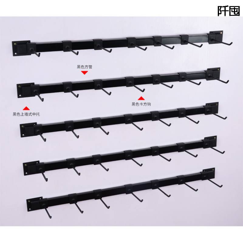 批发黑色上墙手机配件展示架袜子小饰品展示货架上墙挂钩架挂架壁