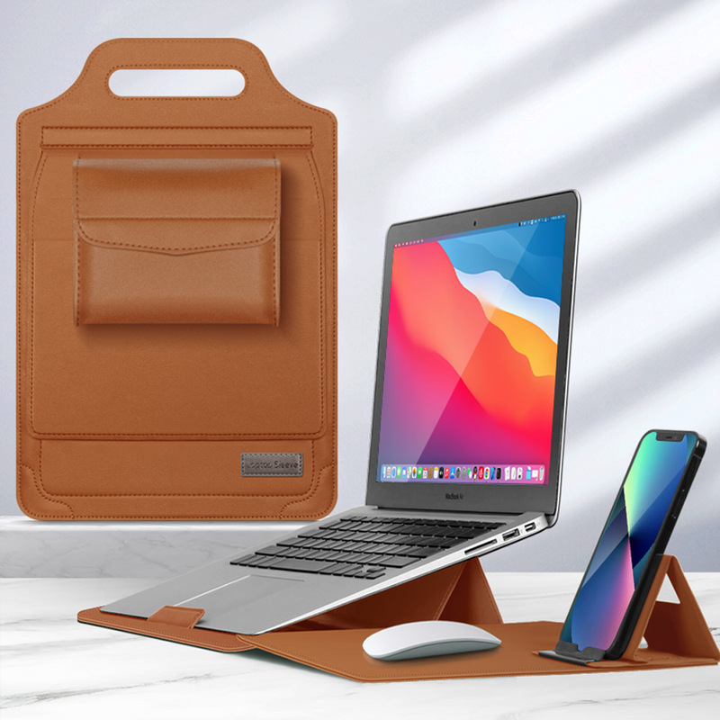 Laptop Stand Bag Suitable for Apple MacBook Huawei Satchel Liner Bag 14inch Stand Business Computer Bag
