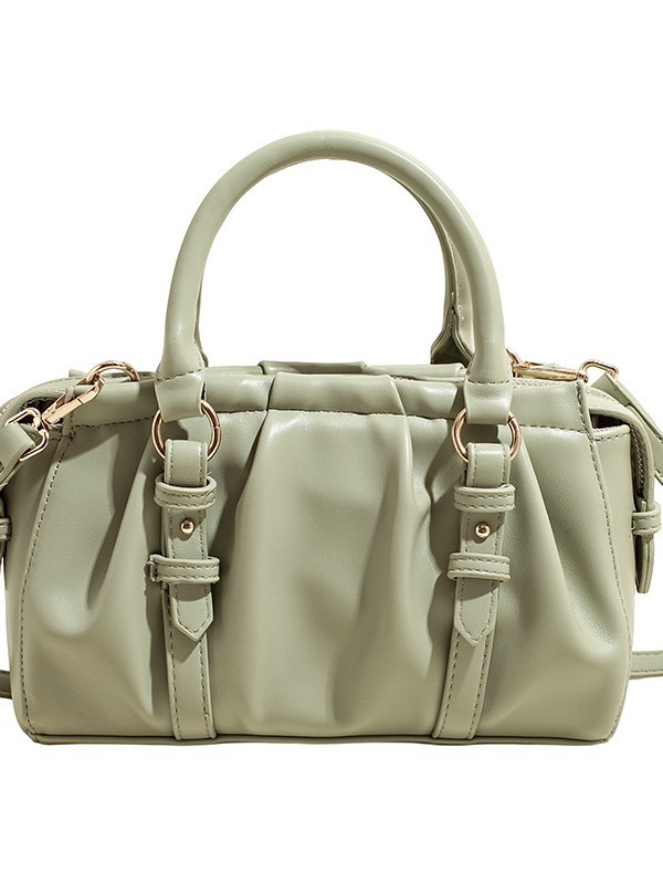 Nicho Zhong bolso de mano plegable Boston 2026 mujer nueva moda transfronteriza alta textura mochila de hombro