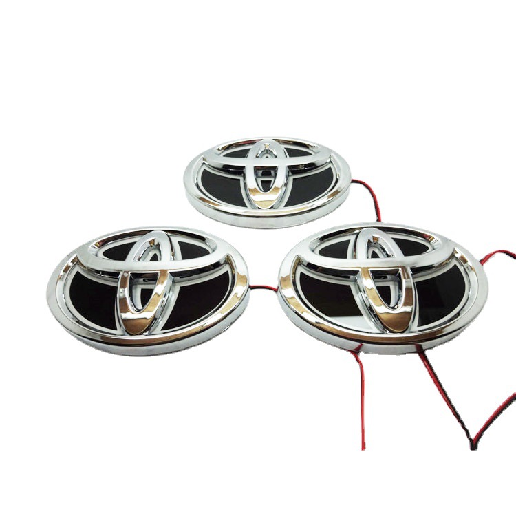 Aplicable a 5D Luz fría Luz de logotipo de coche LED Luz de logotipo de coche Luz luminosa de logotipo de coche (Toyota) Weichi Camry
