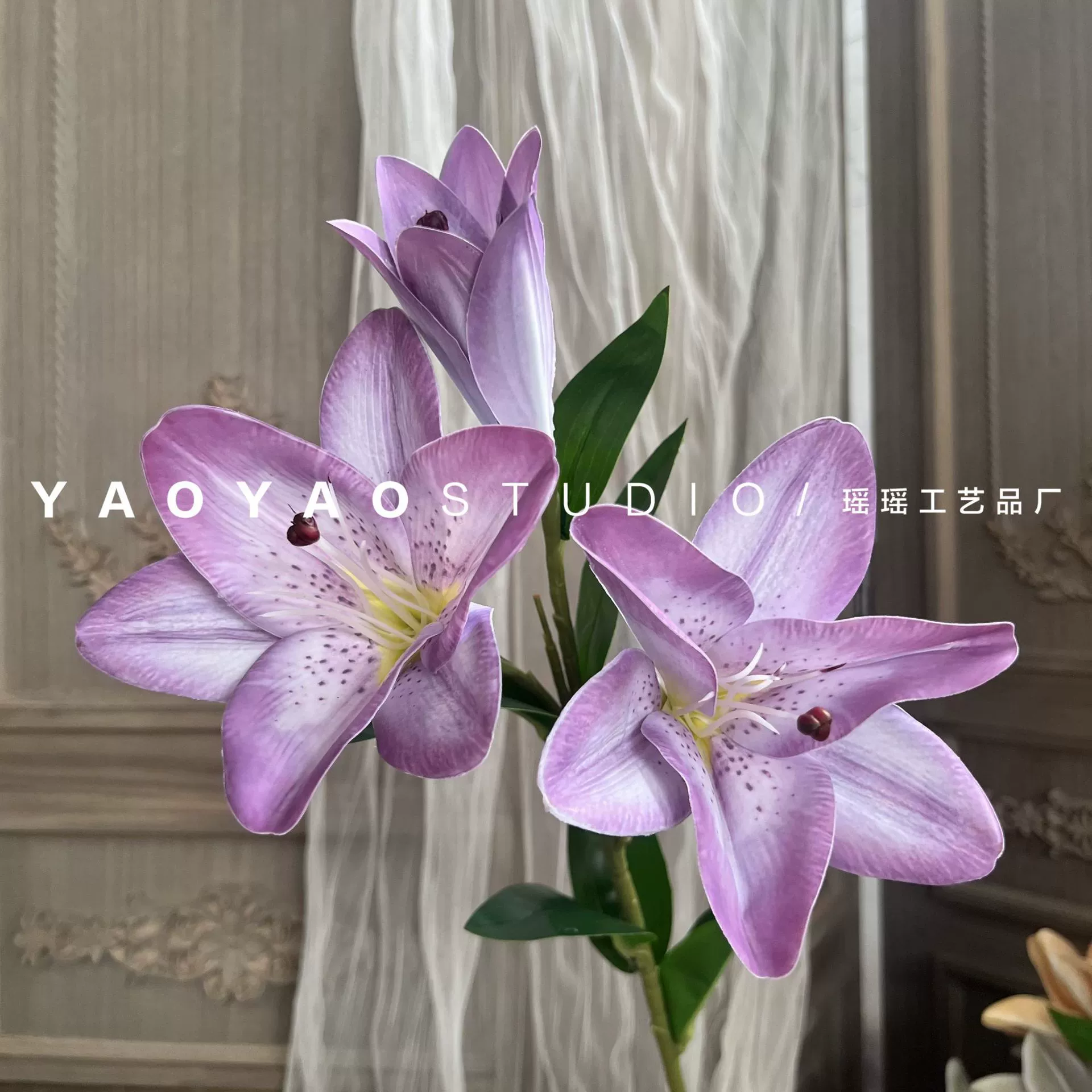 Monet Garden Wind Simulation Flower Coffee Shop Sedies Outdoor Wedding False Flower Store Window Landscape Landscape Landscape
