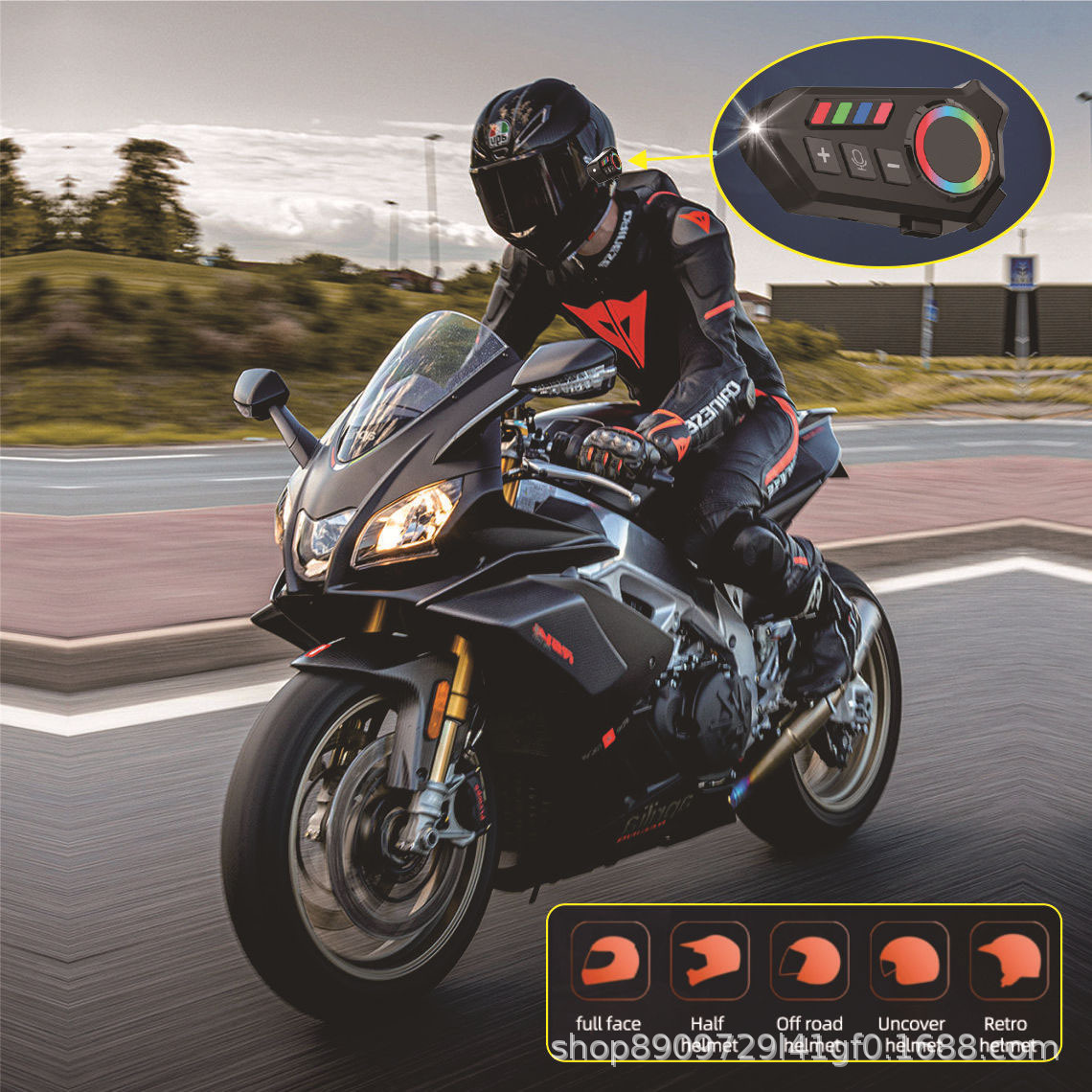 K06 casco Bluetooth auriculares auxiliares de motocicleta para escuchar música de larga duración auriculares de reducción de ruido