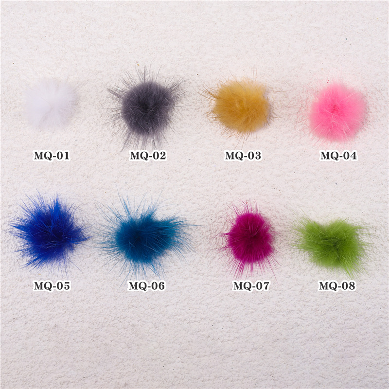 Imán desmontable Bola de Pelo uñas joyería Internet celebridad nuevo invierno visón terciopelo linda chica corazón decorativo hebilla magnética