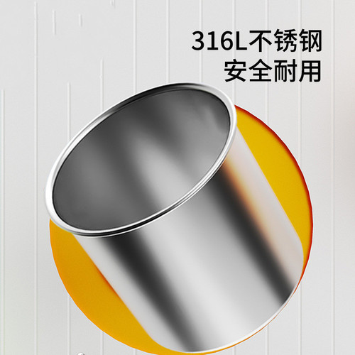 Infant and toddler milk cup with scale for home use portable 316 stainless steel baby straw drinking cup manufacturer wholesale