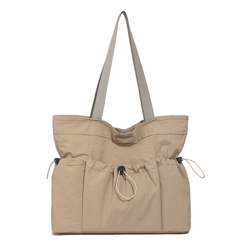 2025 Autumn New Ultra-Light Waterproof Nylon Large Capacity Handbag Simple Commuter Women's Tote Bag - Thumbnail 8