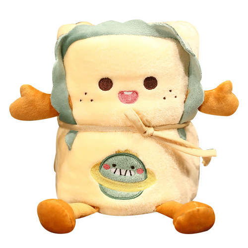 Cartoon coral plush small throw blanket, car fleece air conditioning blanket, children's nap blanket cover gift blanket