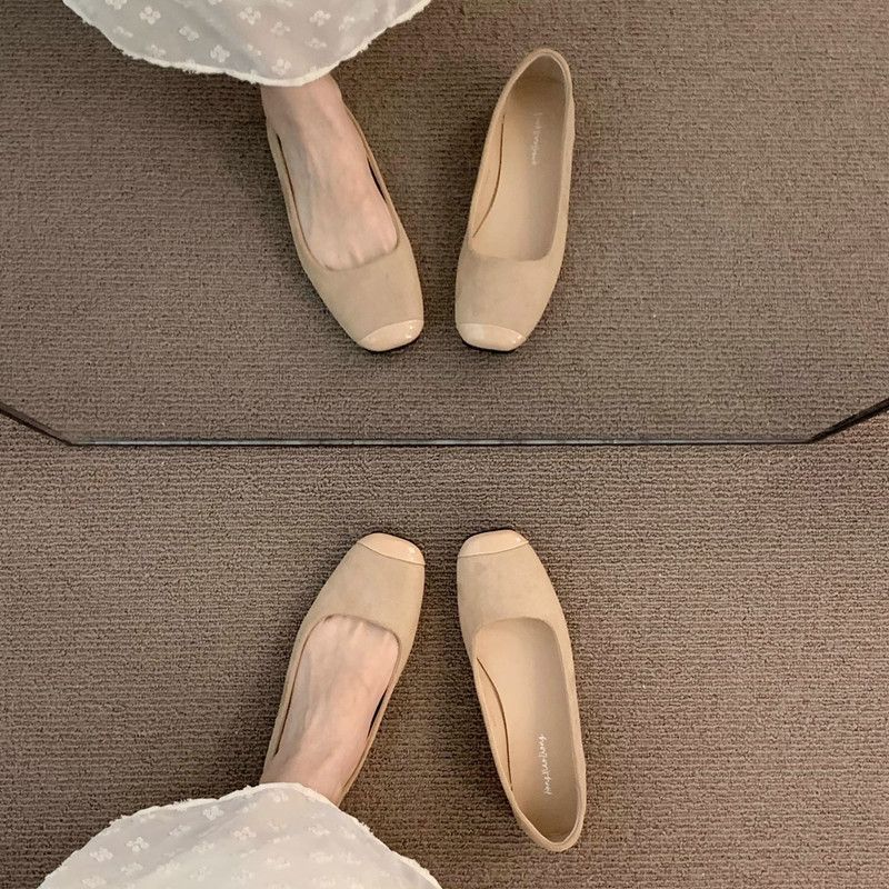 Zapatos de cama plana para mujeres 2026 primavera nuevo temperamento de suela suave zapatos solos zapatos superficiales zapatos franceses suaves zapatos de noche
