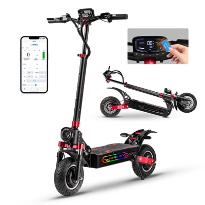 EU overseas warehouse BOYUEDA dual-drive electric scooter 52V/3200W foldable with mobile app for transportation
