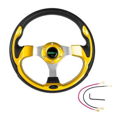 Racing Steering Wheel Pu Competitive – Steering wheel - gold