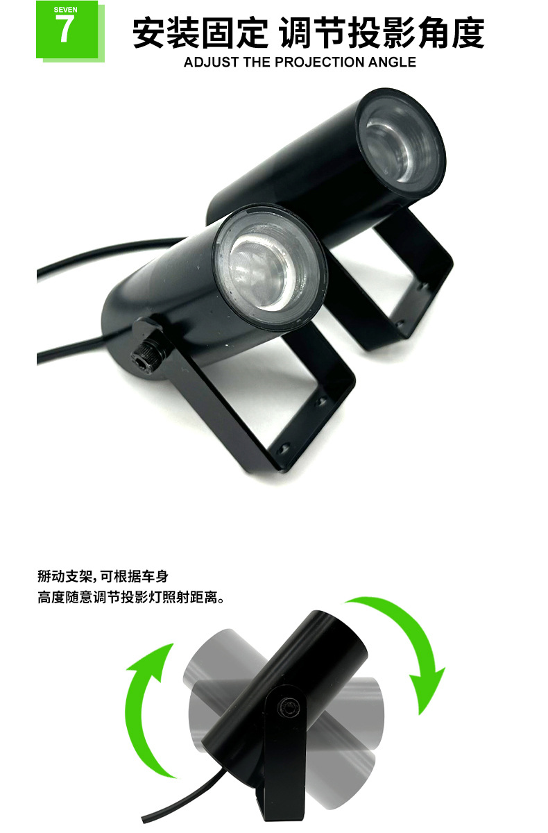 Car Pilot Light Truck Strong Light Laser Cannon Anti-Rear Collision Car Spotlight Warning Strobe Light Roof Spotlight Fog Light
