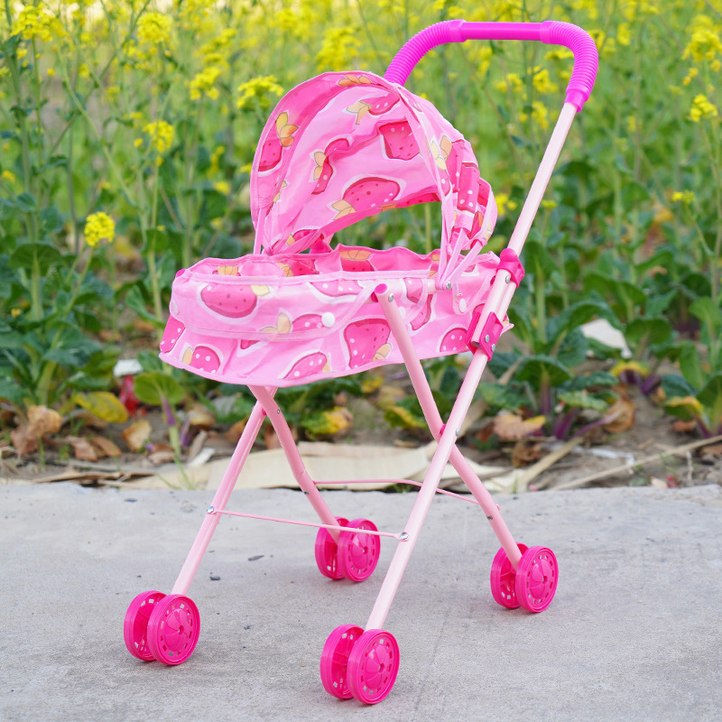 Children's Toy Cart for Girls Play Home with Doll Cart for Girls Baby Baby Cart for 3-6 Years