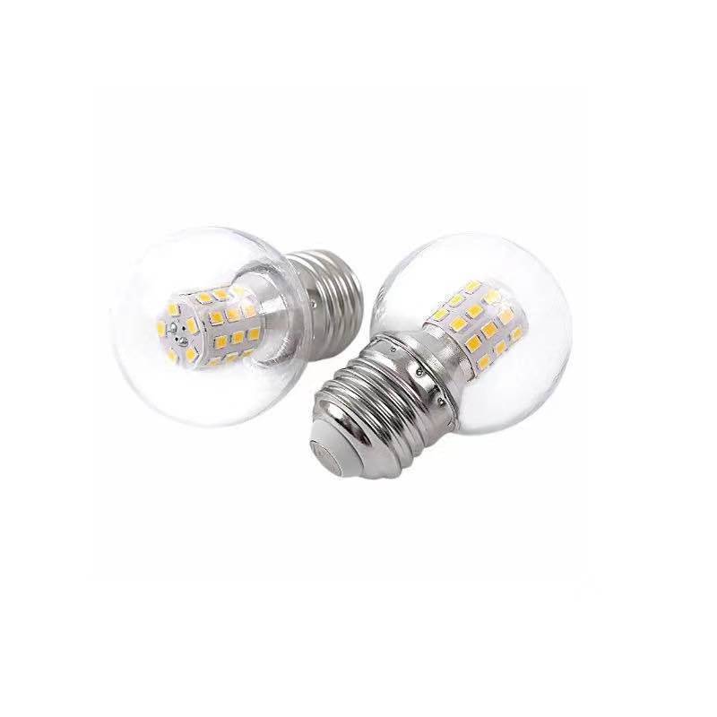 LED pequeña burbuja E27 gran tornillo 5W7W9W bombilla de ahorro de energía cristal feijón mágico lámpara de luz e14 luz blanca de tres colores