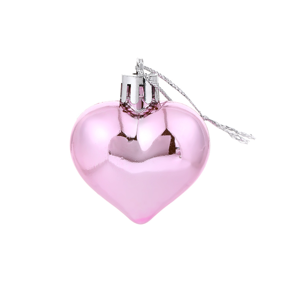 Transfronterizos nueva decoración de Navidad pintada caja de bolas de Navidad macaron caramelo arco iris colgante accesorios de bola de forma especial