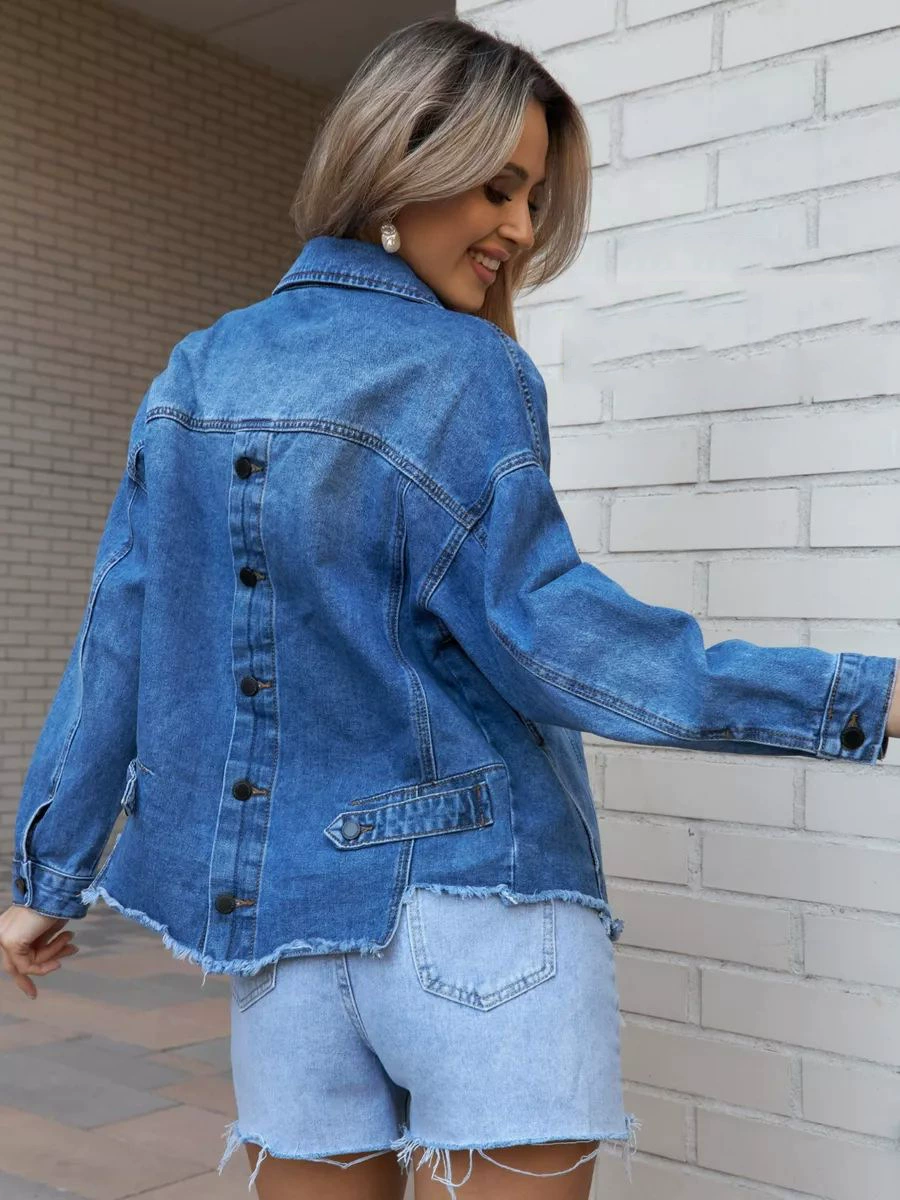 仔 牛 jacket denim jacket makes old grinding streaming coat