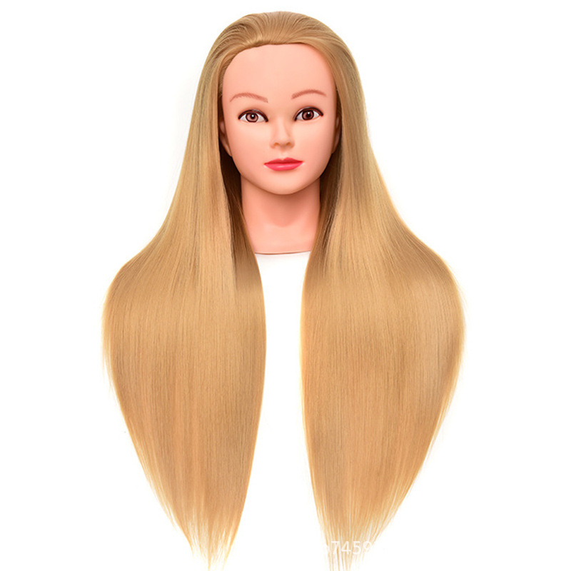 Peluca modelo de cabeza aprendiz cabello tejido práctica updo modelo de maquillaje cabeza maniquí modelo de cabeza peluquería muñeca cabeza modelo de cabeza