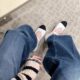 Grape Mom studiolee Classic Fashionable Color Matching All-match Slim-fit Loose Single-layer Shoes with Small Round Head for Women