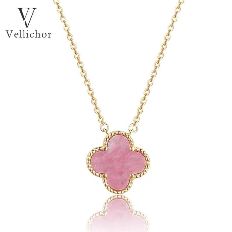 Lucky Four-Leaf Clover Necklace for Women Ins Simple Advanced Clavicle Chain Pendant Girlfriend Birthday Present 2023 New